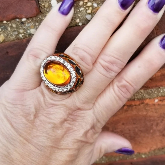 Fiery Feline statement ring 7 - Picture 2 of 9